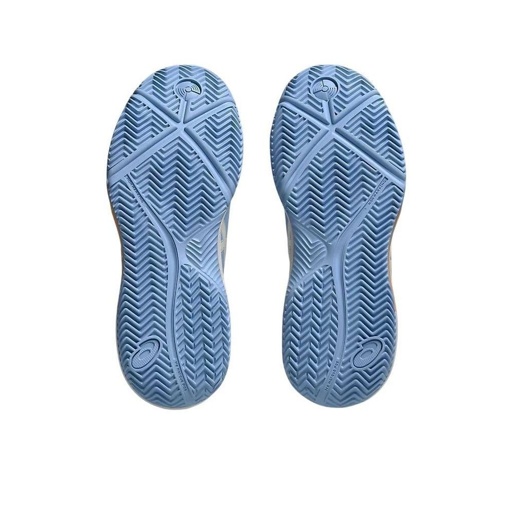 Tênis Asics Gel Dedicate 8 Padel Feminino 1042A241-401 Azul Claro/Laranja 6