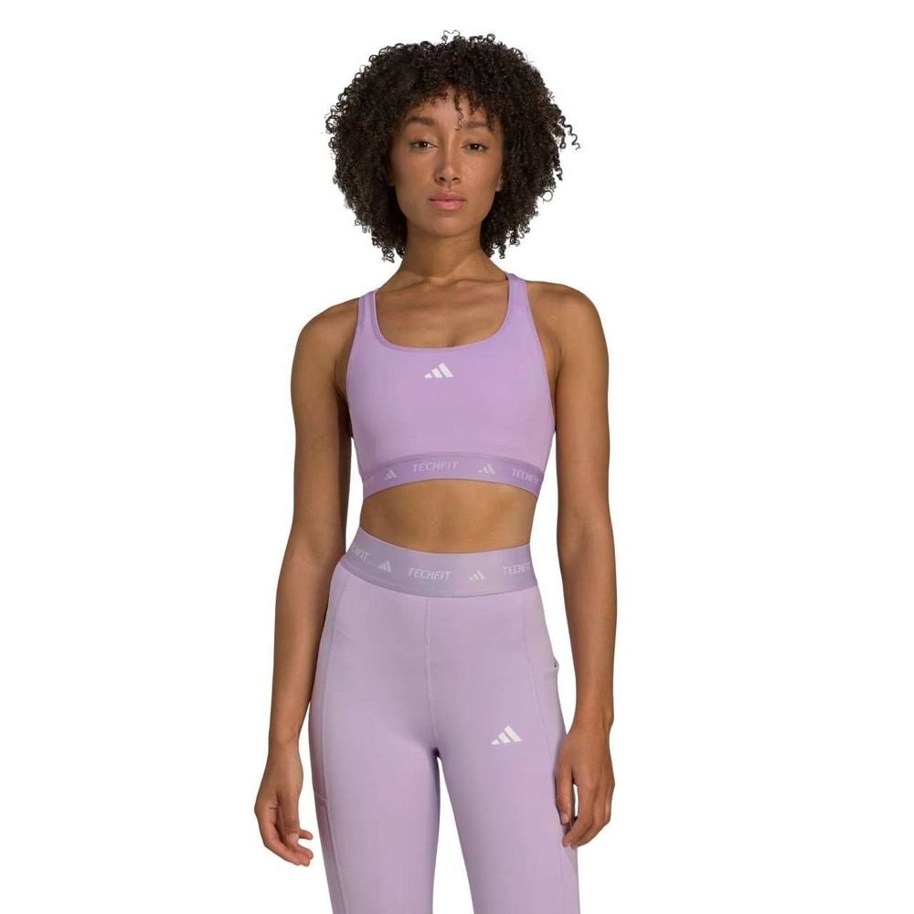 Top Adidas Techfit Suporte Médio Feminino JW7243