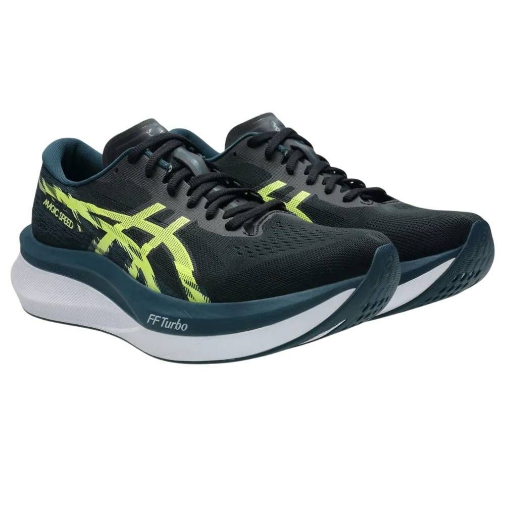 Tênis Asics Magic Speed 4 Masculino 1011B875-001 Preto/Amarelo 3