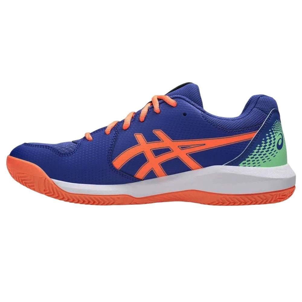 Tênis Asics Gel Dedicate 8 Padel Masculino 1041A414-406 Azul/Laranja 2