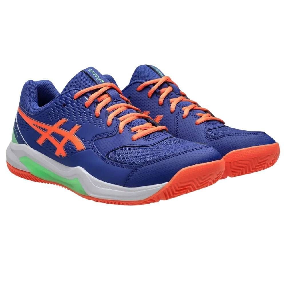Tênis Asics Gel Dedicate 8 Padel Masculino 1041A414-406 Azul/Laranja 3