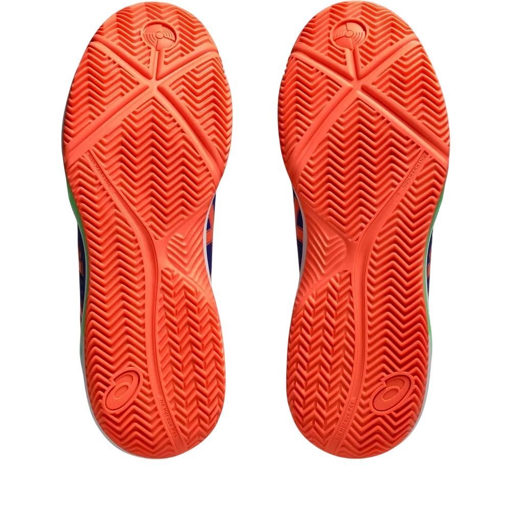 Tênis Asics Gel Dedicate 8 Padel Masculino 1041A414-406 Azul/Laranja 7