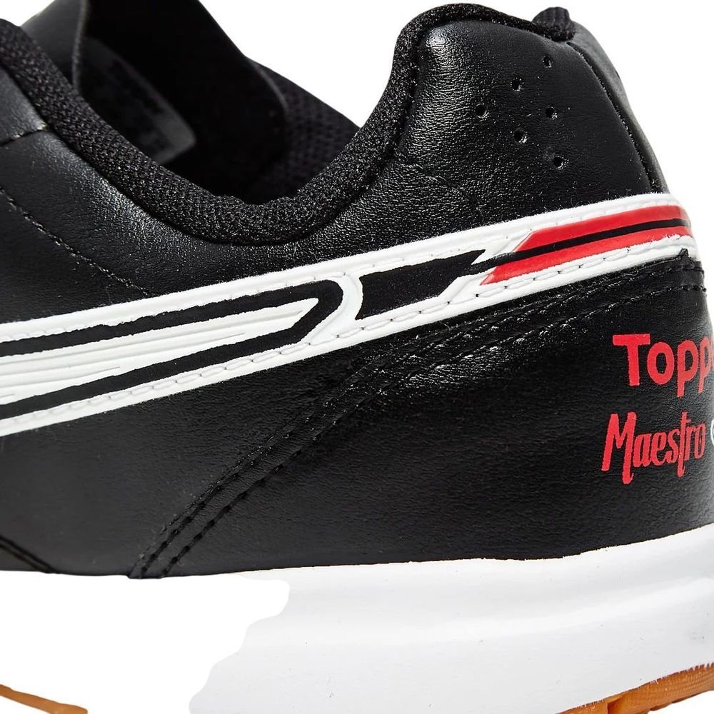 Chuteira Juvenil Topper Futsal Maestro Club V TP08450001 Preto/Branco 9
