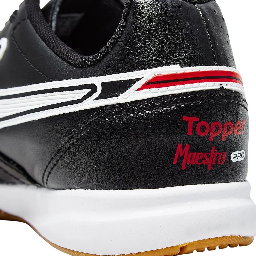 Chuteira Topper Futsal Maestro Pro V Masculina TP05310001 Preto/Branco 9