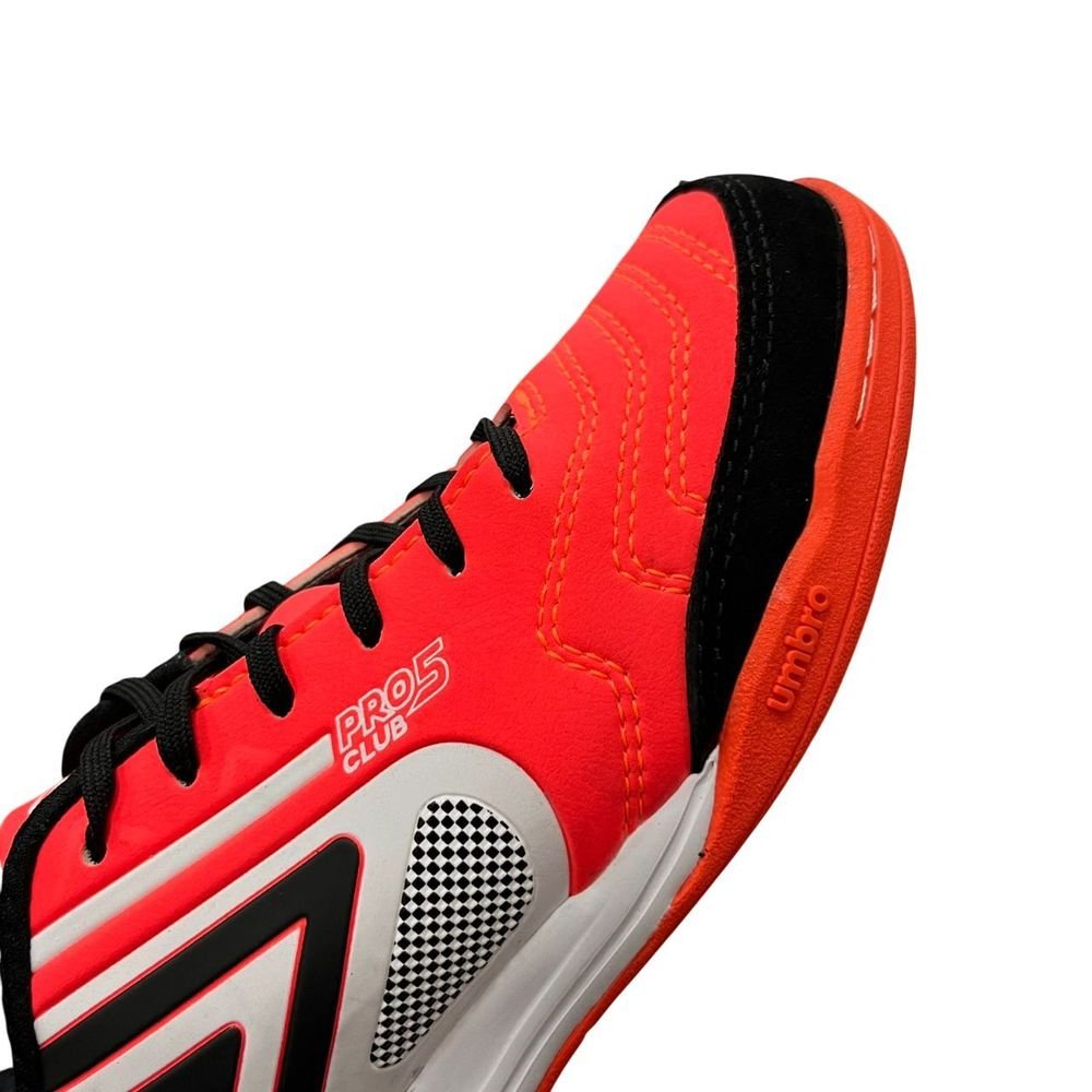 Chuteira Umbro Futsal Pro 5 Bump Club Masculina U01FB042-412 Laranja 3