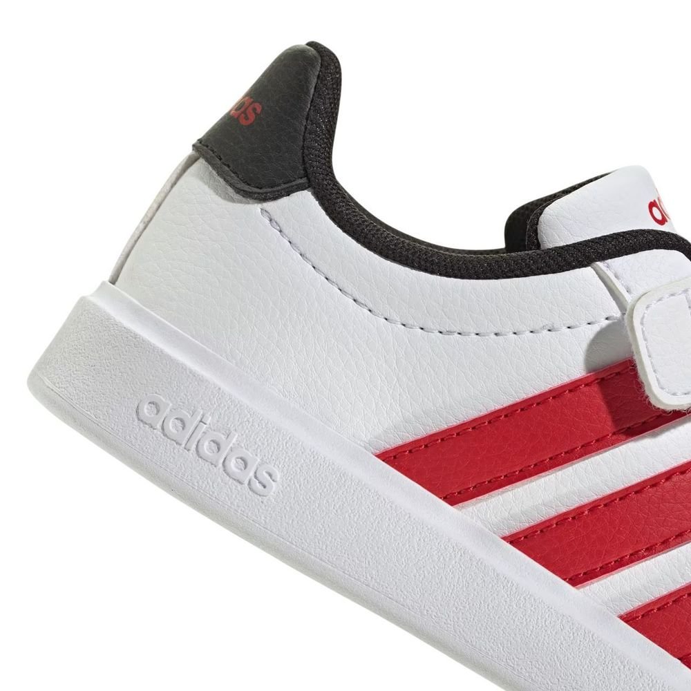 Tênis Juvenil Adidas Street Talk JQ8598 Branco/Vermelho 8
