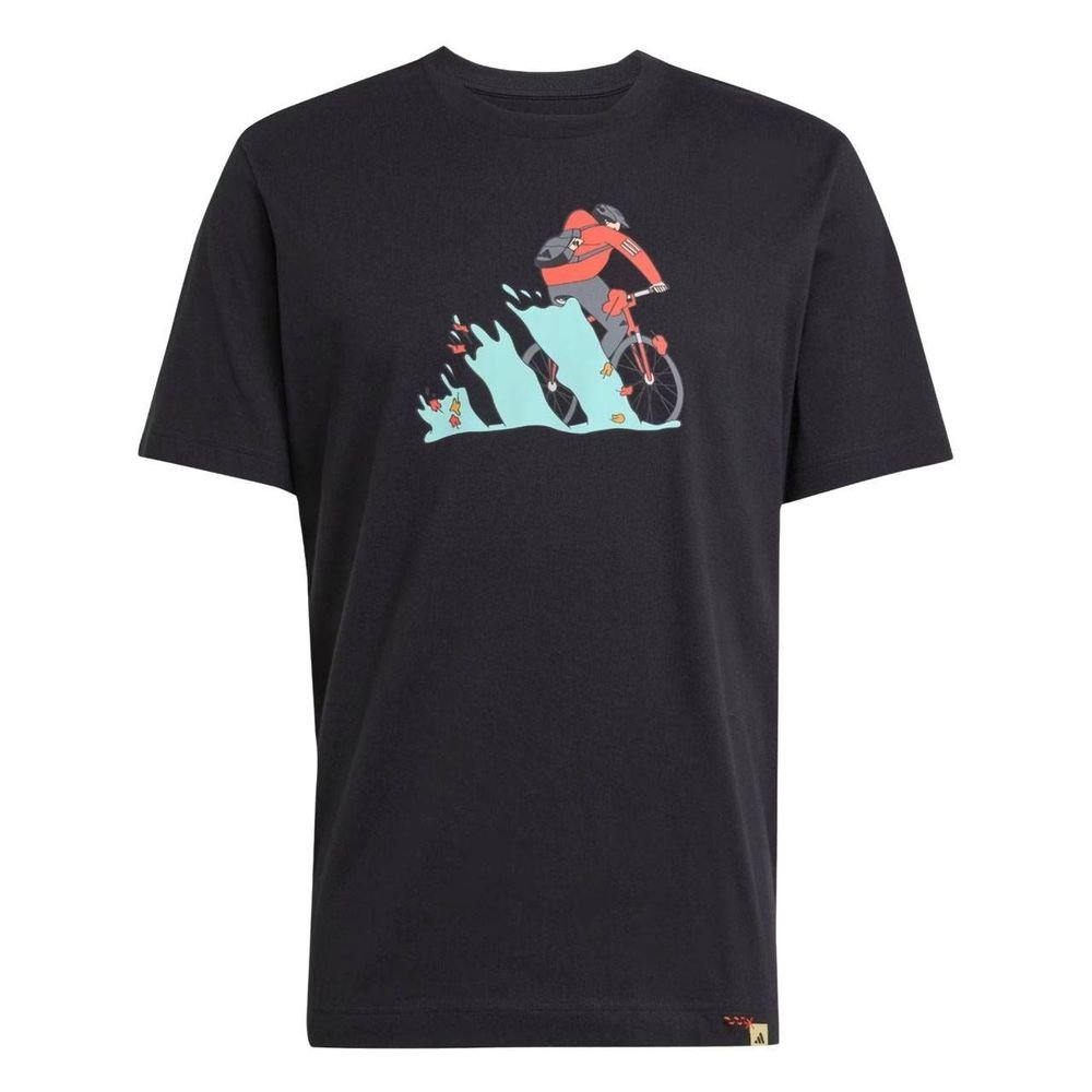 Camiseta Adidas M/C Doodle Hunt Bike Masculina JM6495 Preto