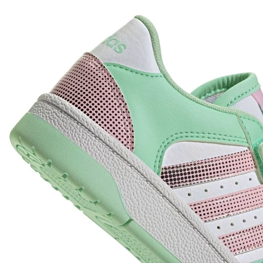 Tênis Juvenil Adidas Break Start El Cf JR9219 Branco/Verde 3