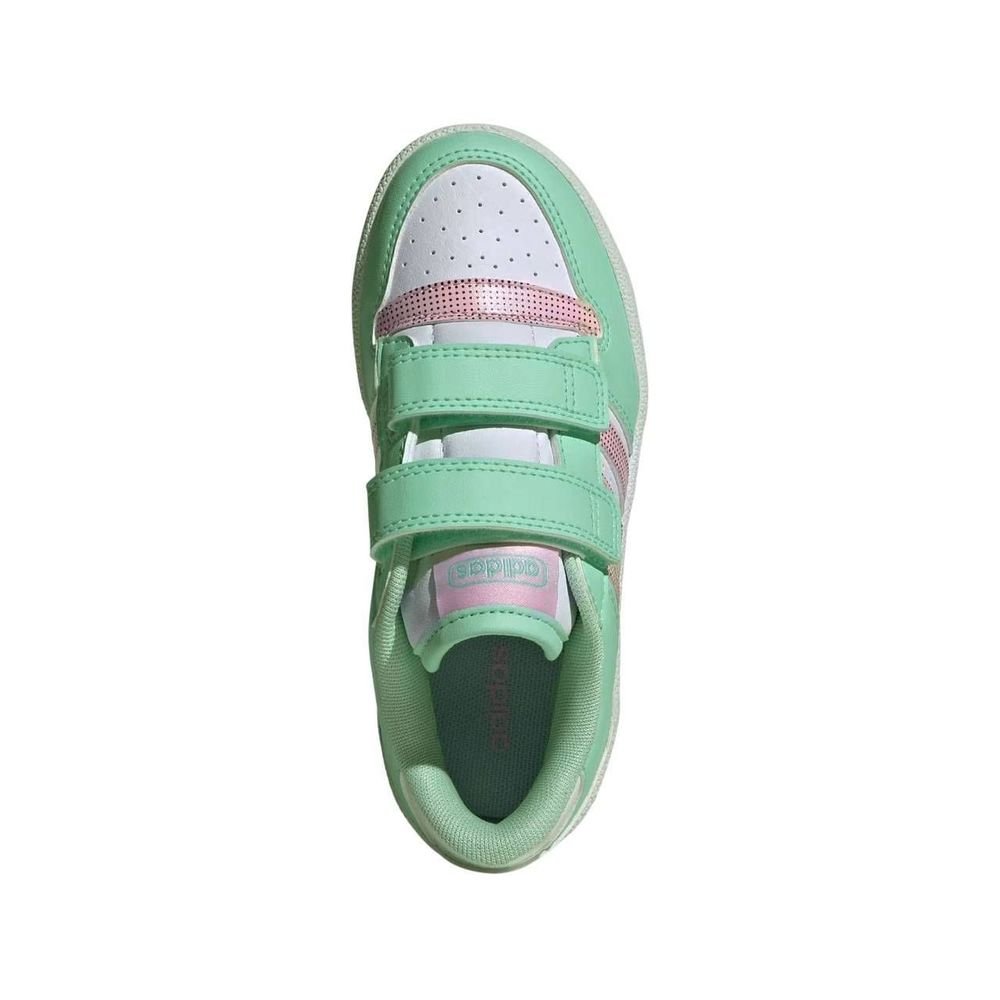 Tênis Juvenil Adidas Break Start El Cf JR9219 Branco/Verde 4