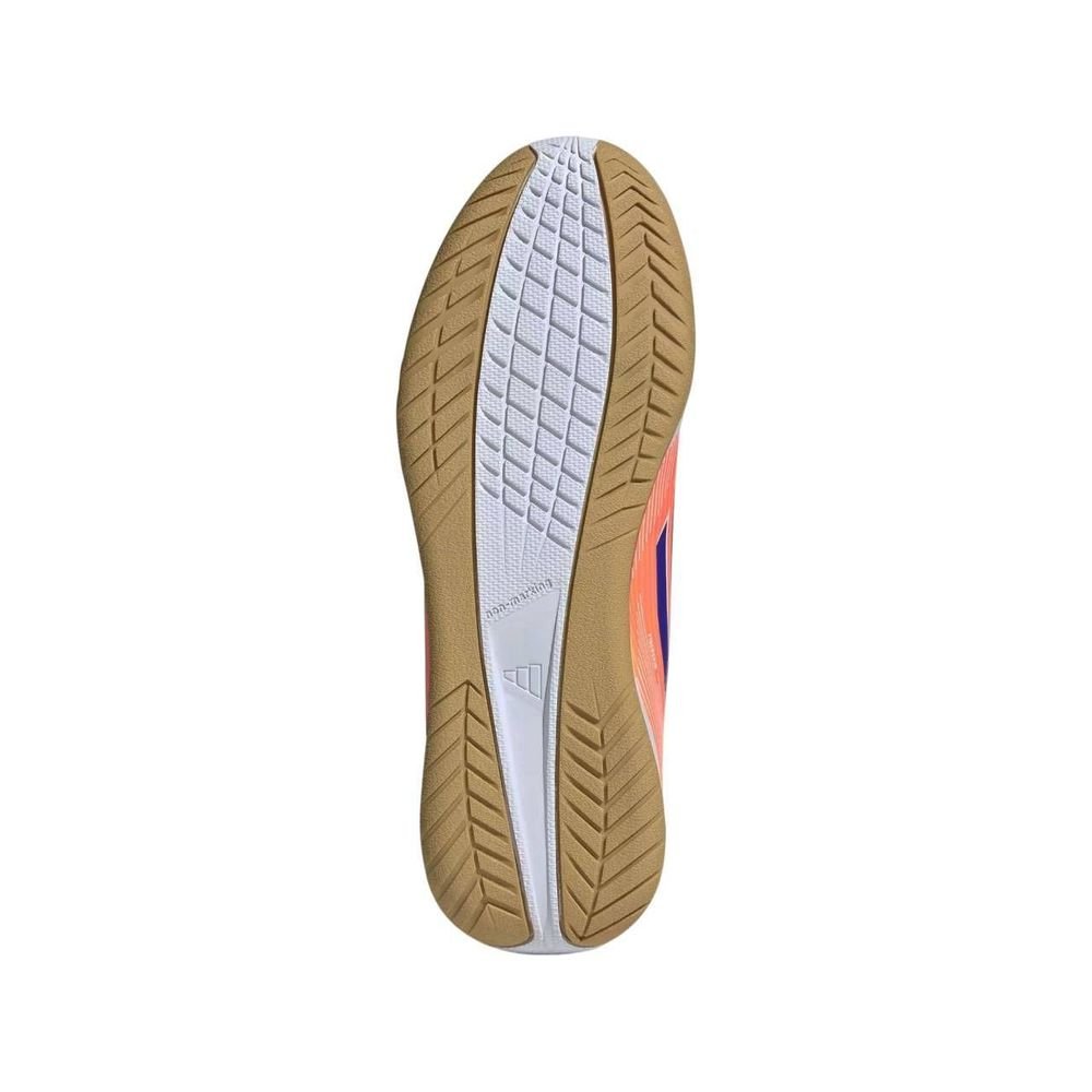 Chuteira Juvenil Adidas Futsal F50 Club In JI0041 Laranja/Azul 6