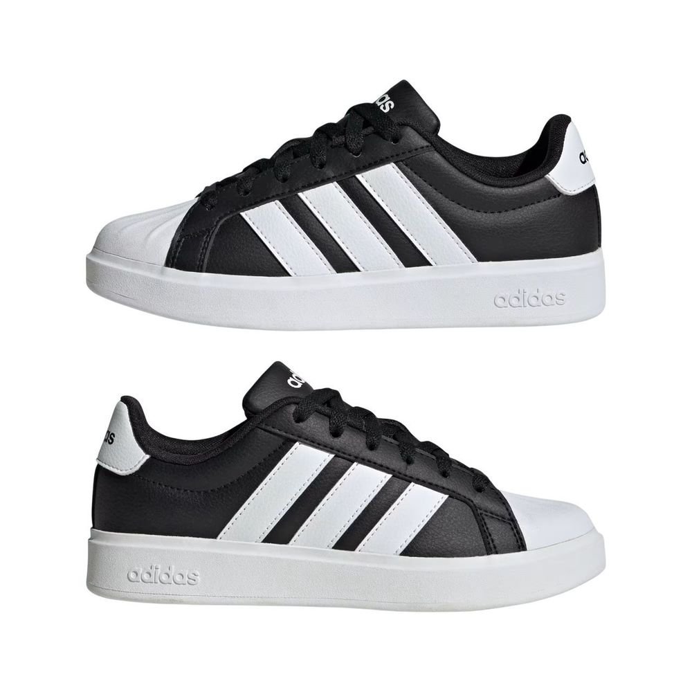 Tênis Juvenil Adidas Street Talk JQ8610 Preto/Branco 7