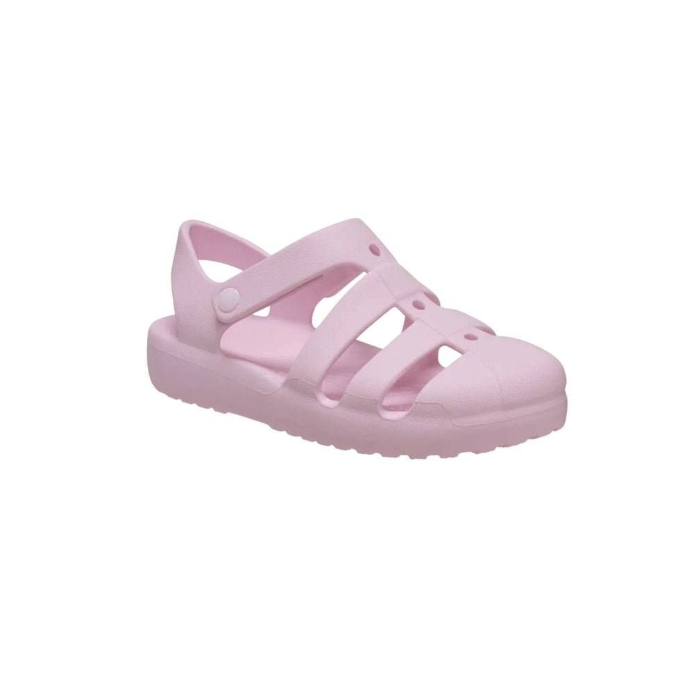 Sandália Infantil Crocs Classic Fisherman 210626-6ZW Rosa 3