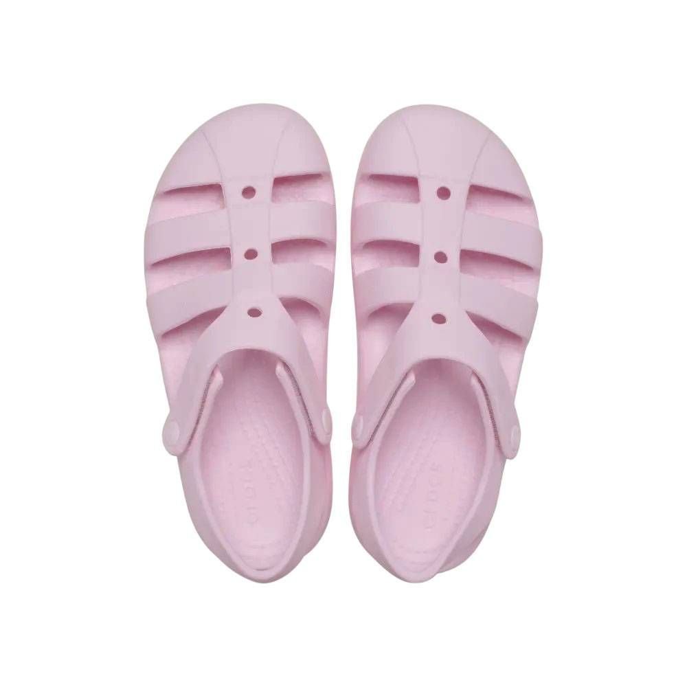 Sandália Infantil Crocs Classic Fisherman 210626-6ZW Rosa 5