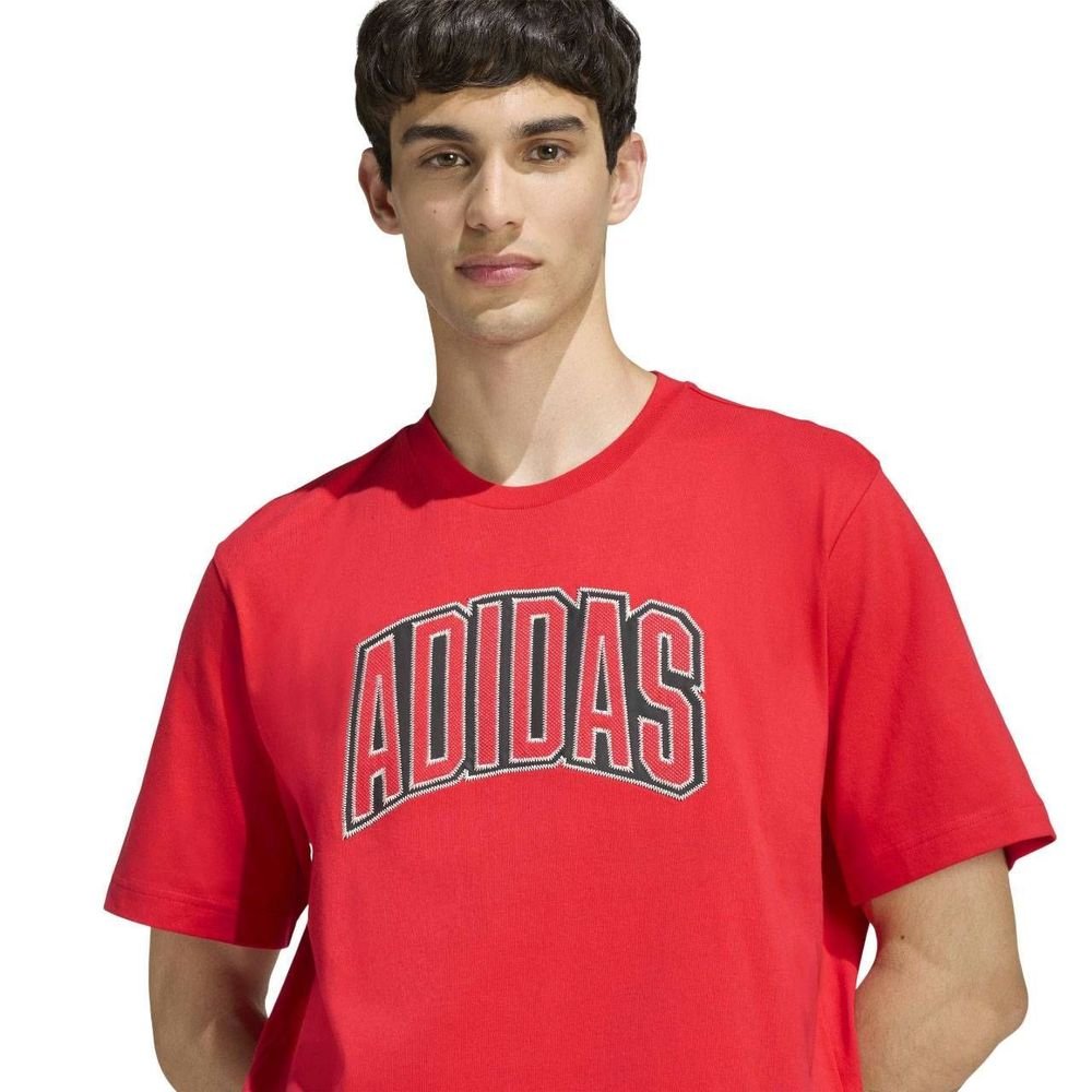 Camiseta Adidas M/C Stadium Colleg Masculina KB4927 Vermelho 4