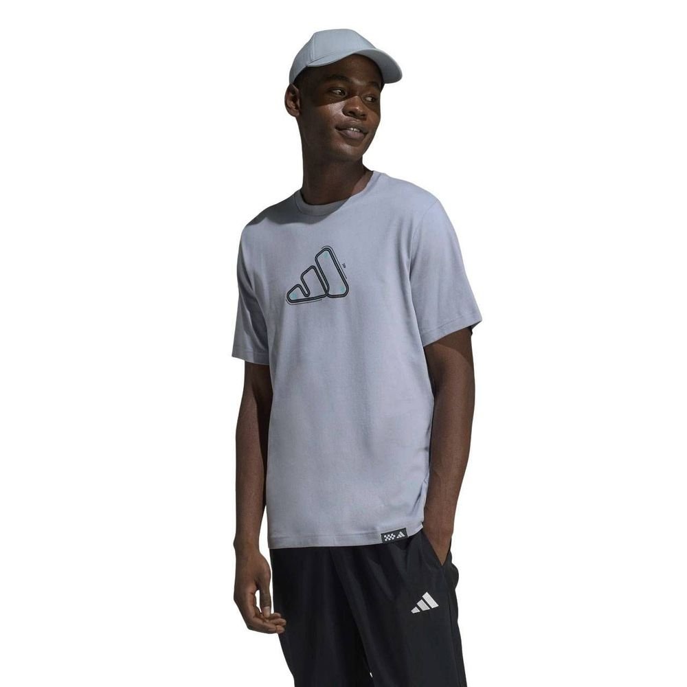 Camiseta Adidas M/C Mts Track Masculina JZ5051 Cinza 2