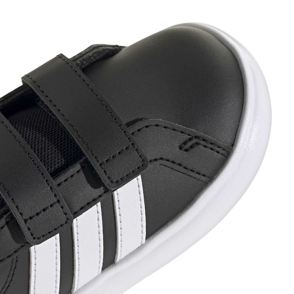 Tênis Infantil Adidas Grand Court 3.0 Bubble KI3234 Preto/Branco 8