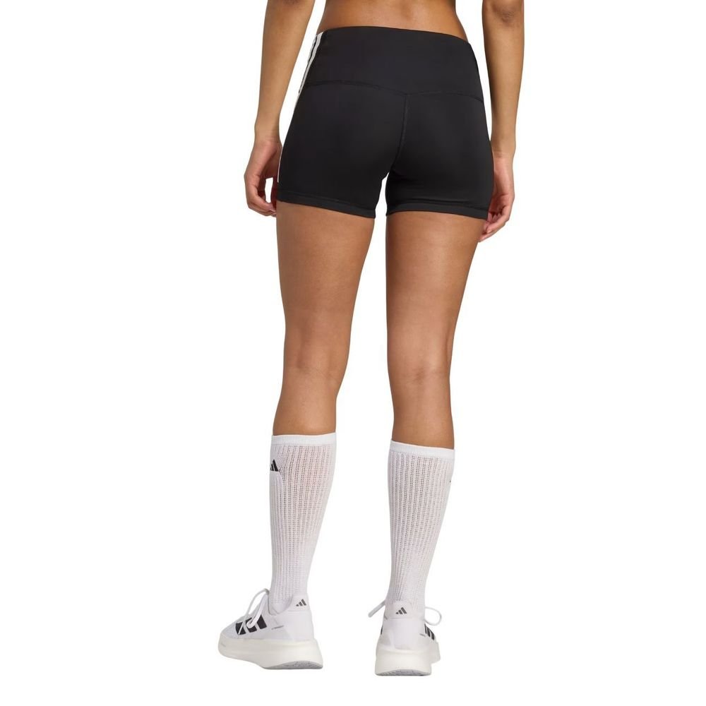 Shorts Adidas 3 Listras 4 Feminina JL5403 Preto 2