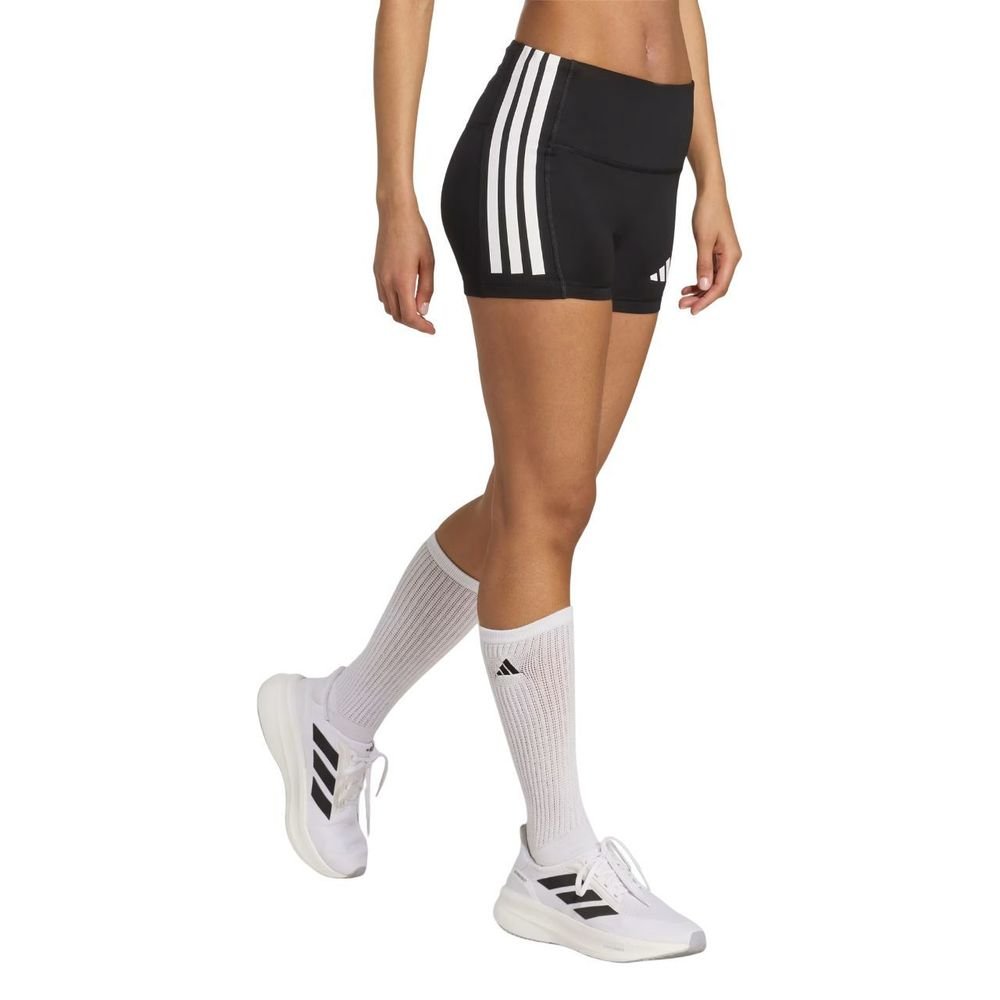 Shorts Adidas 3 Listras 4 Feminina JL5403 Preto 3