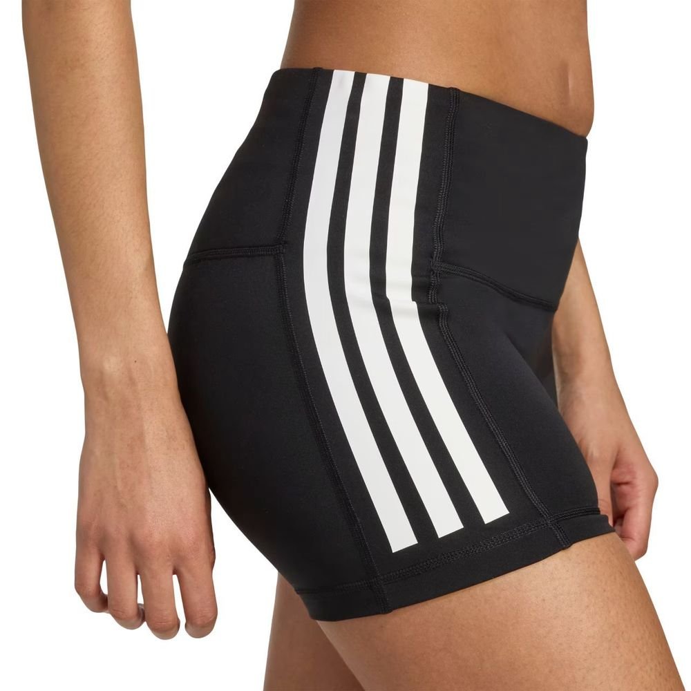 Shorts Adidas 3 Listras 4 Feminina JL5403 Preto 6