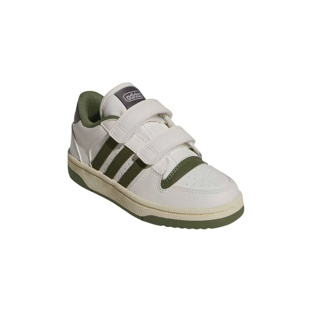 Tênis Juvenil Adidas Break Start JQ0095 Branco/Verde 4