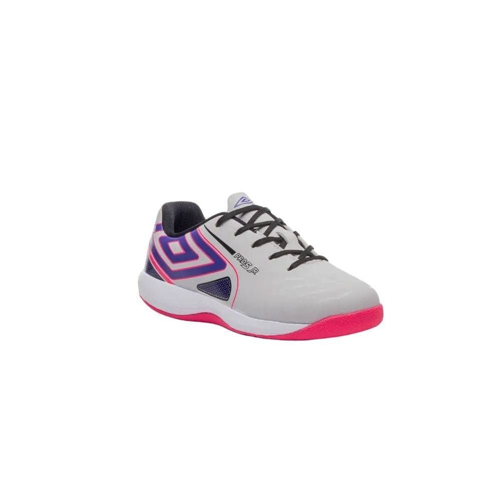 Chuteira Juvenil Umbro Futsal Pro 5 Jr U07FB00092-210 Cinza 3