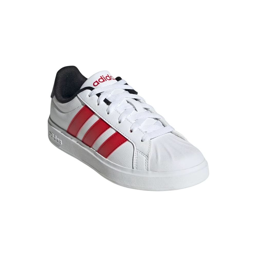Tênis Juvenil Adidas Street Talk JQ8612 Branco/Vermelho 3
