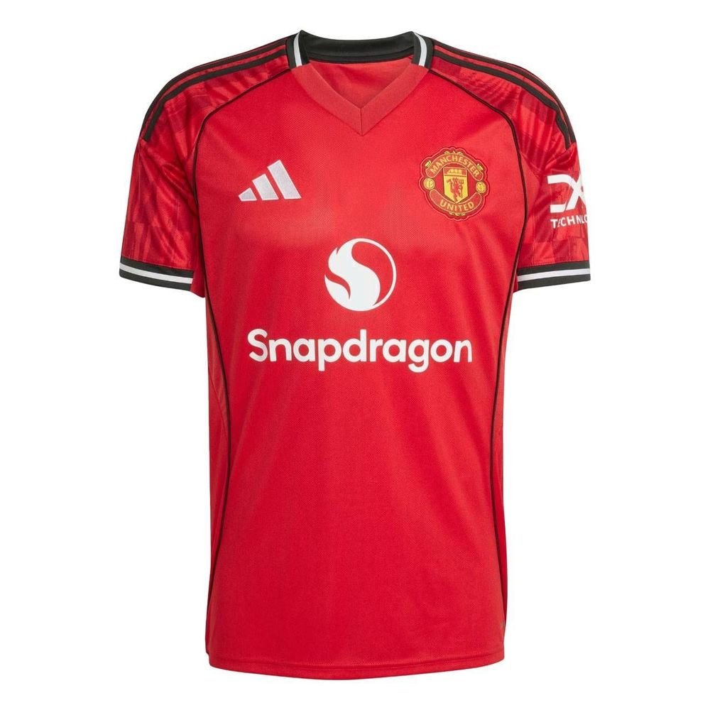 Camiseta Adidas M/C Manchester United I 25/26 Masc JI7428 Vermelho
