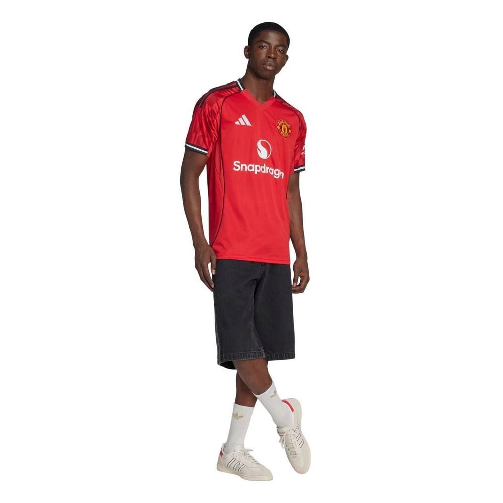 Camiseta Adidas M/C Manchester United I 25/26 Masc JI7428 Vermelho 3