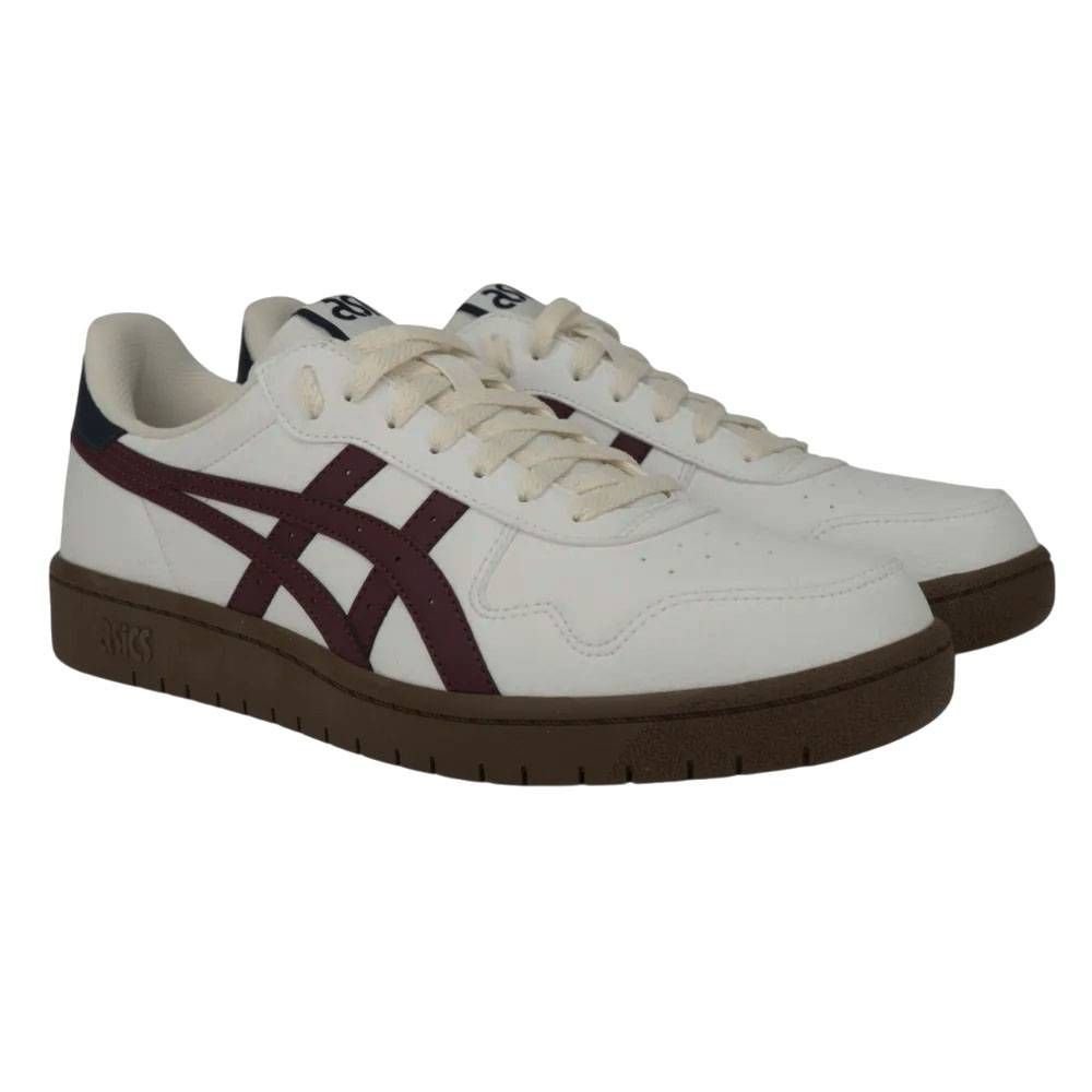 Tênis Asics Japan S Masculino 1201A555-117 Branco/Bordô 3