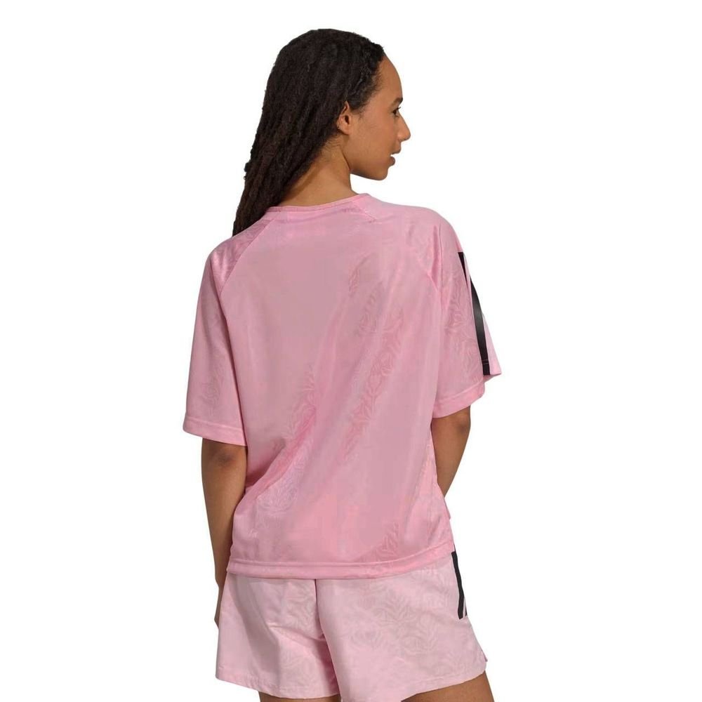 Camiseta Adidas M/C Tiro Q3 Feminina JL9213 Rosa 2