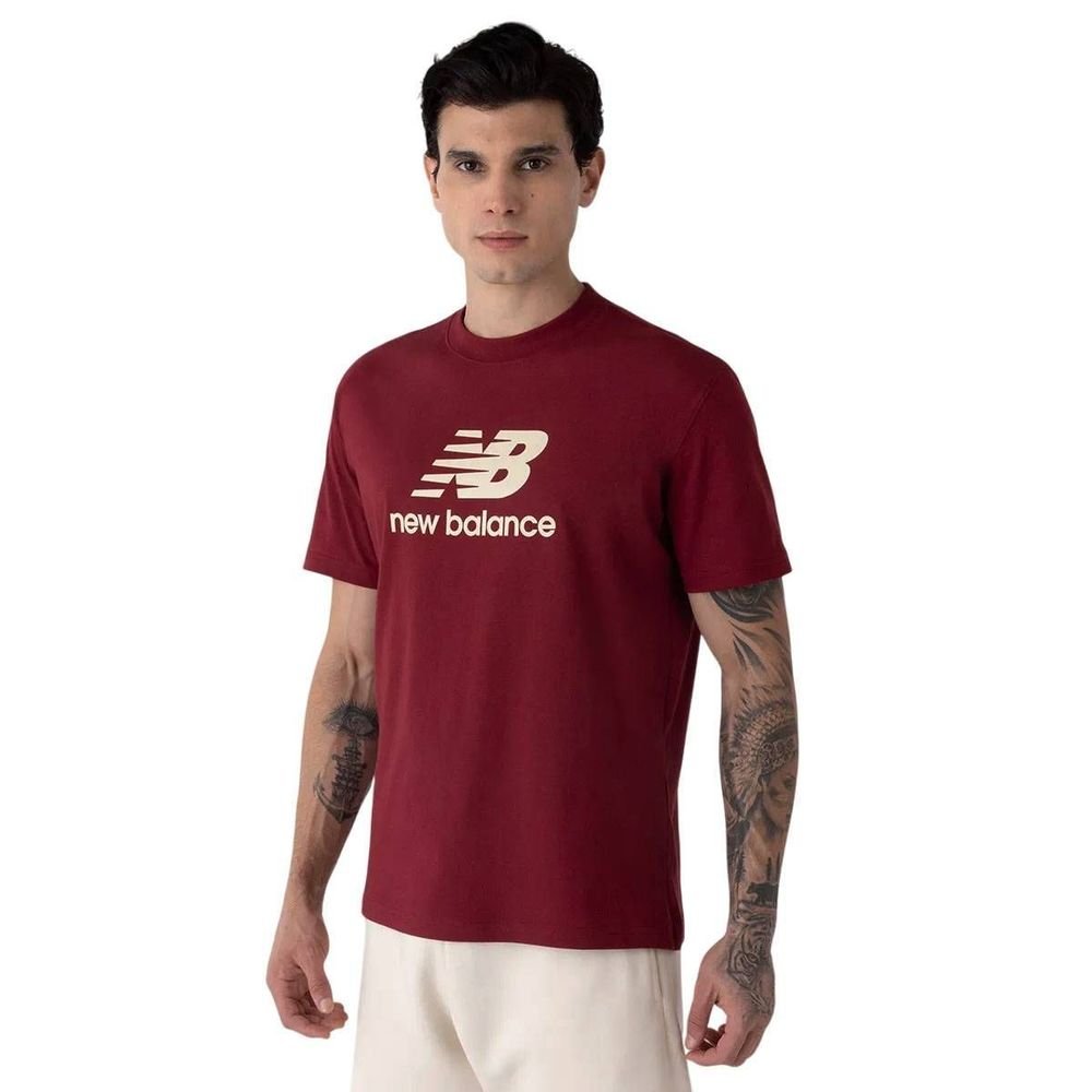 Camiseta New Balance M/C Essentials Masculina MT41502B-MHB Vinho 2