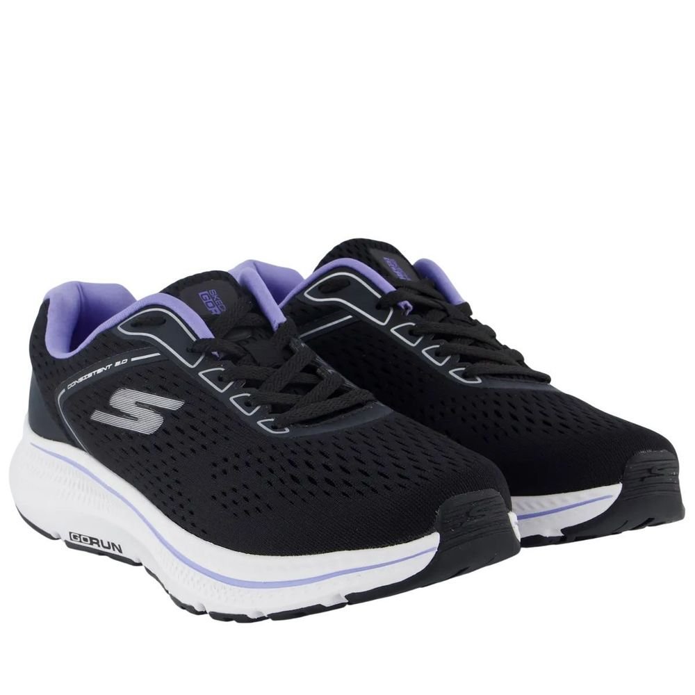 Tênis Skechers Go Run Consistent 2.0 Feminino 128607BR-BKLV Preto 2