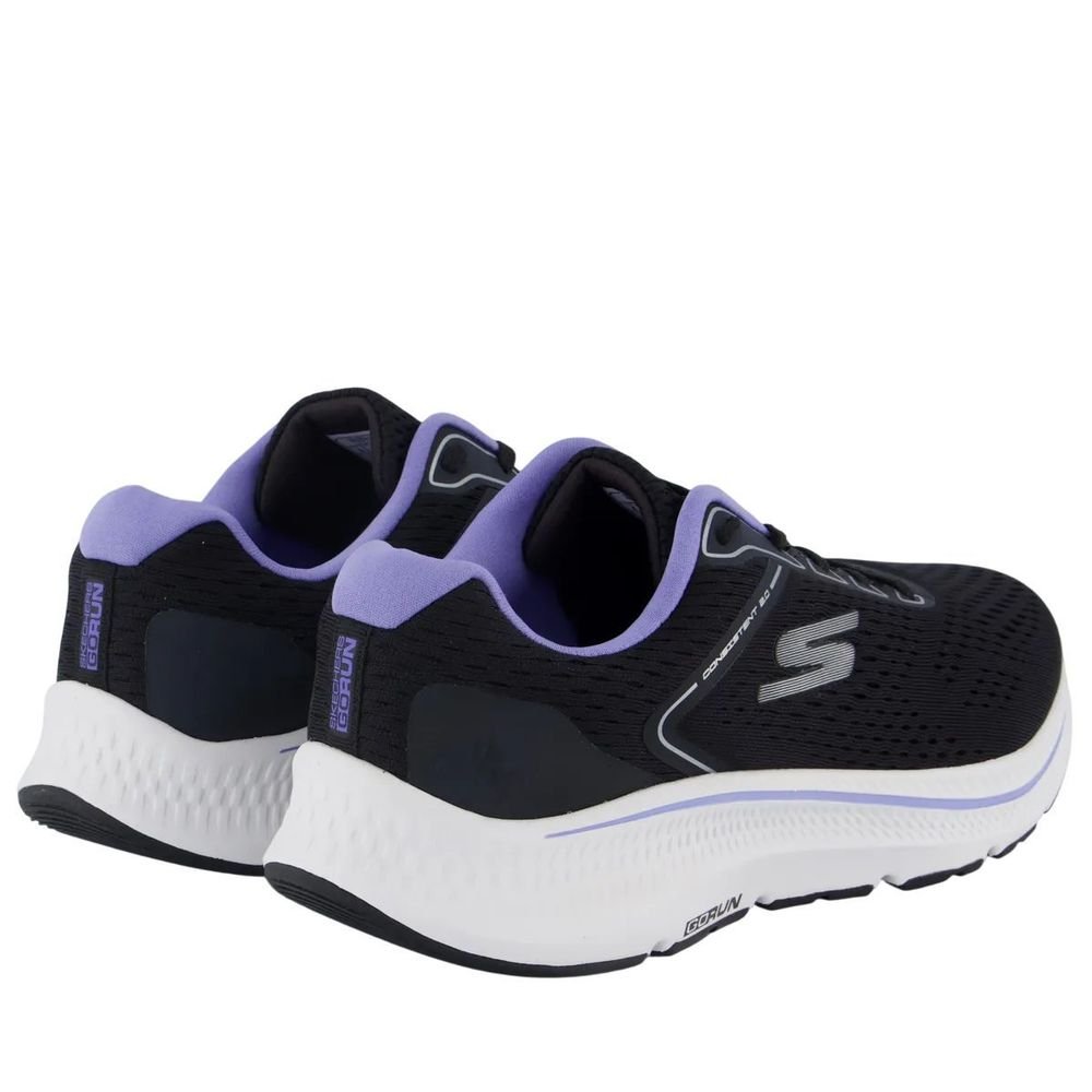 Tênis Skechers Go Run Consistent 2.0 Feminino 128607BR-BKLV Preto 3