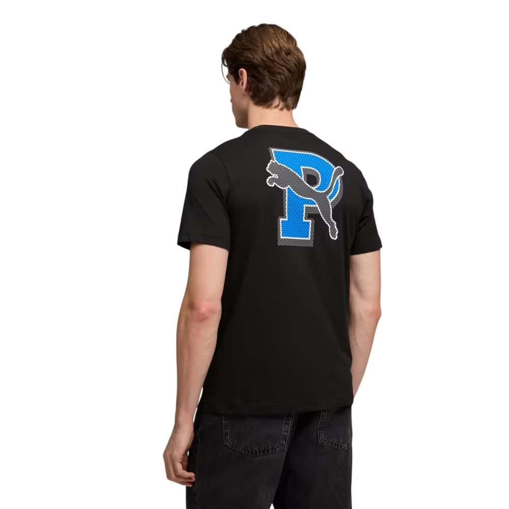 Camiseta Puma M/C Graphic Varsity Masculina 691776-01 Preto 2