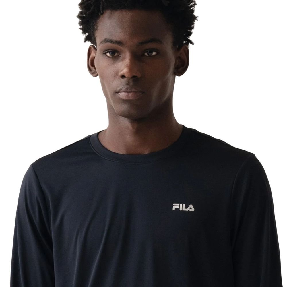 Camiseta Fila M/L Basic Sports Masculina  F11AT01140-2069 Preto 4
