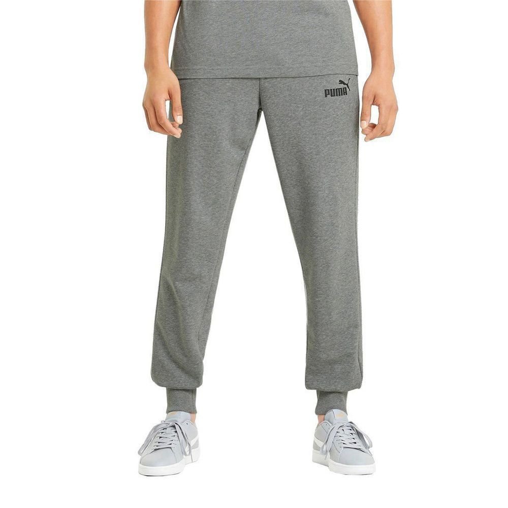 Calça Moletom Puma Logo Masculina 586716-03 Cinza 3