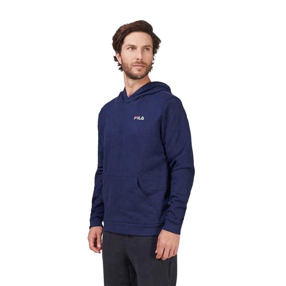 MOLETOM FILA COM CAPUZ CLASSIC F11L202-140 Azul 2