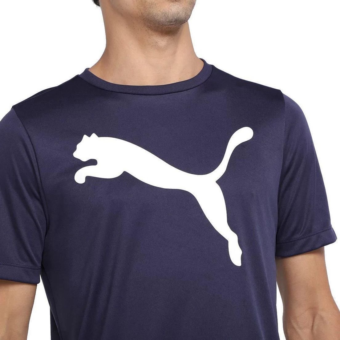 Camiseta Puma Active Big Logo Masculina 671738-04 Azul 6