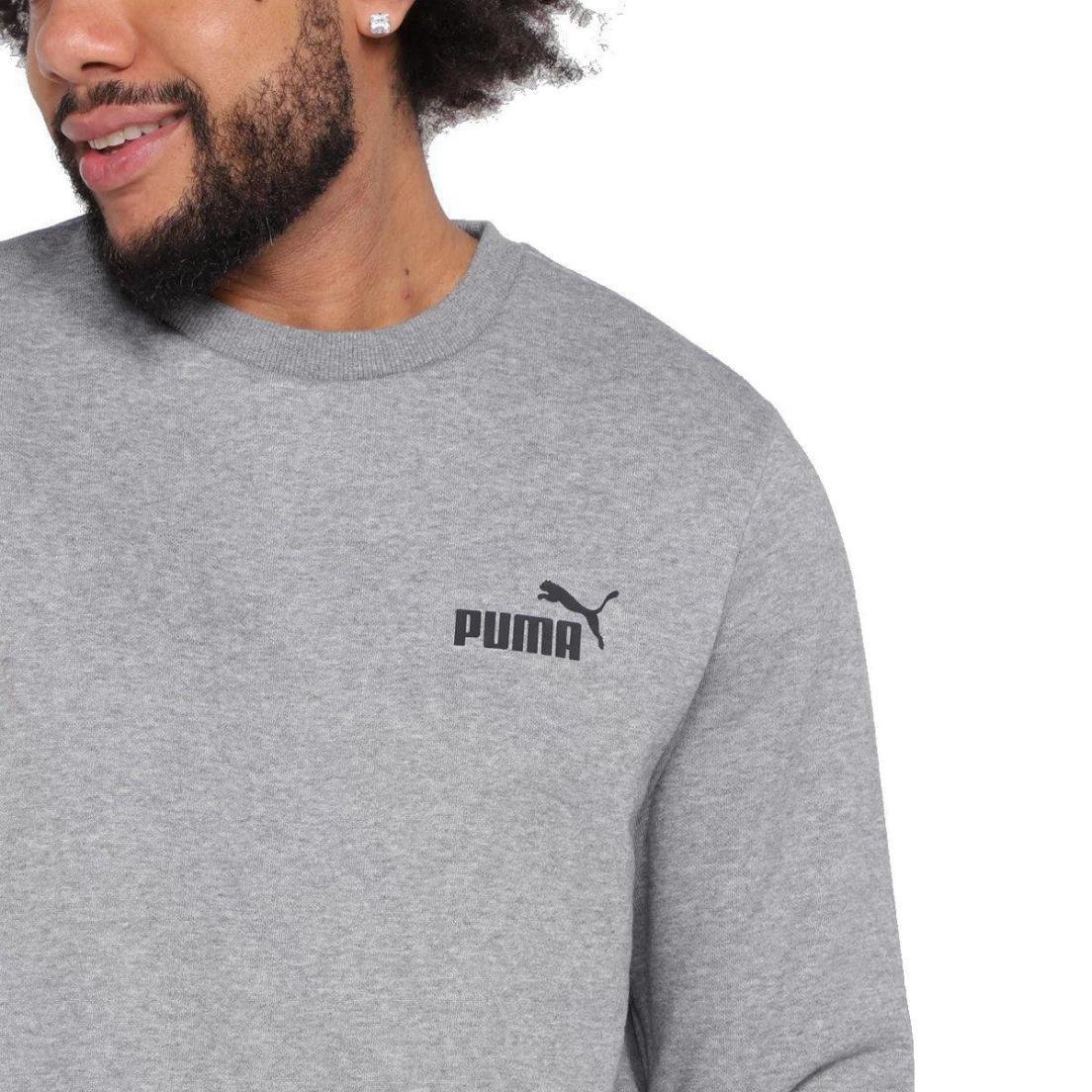 MOLETOM PUMA M ESSENTIALS SMALL LOGO 586682-03 Cinza 5