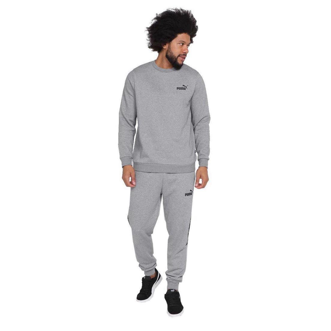 MOLETOM PUMA M ESSENTIALS SMALL LOGO 586682-03 Cinza 6