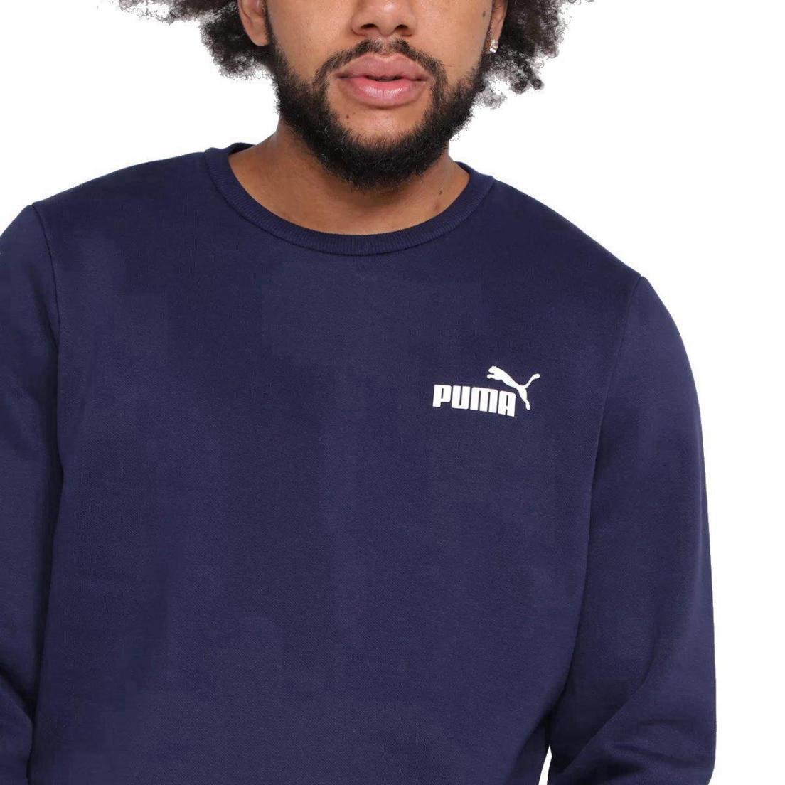 MOLETOM PUMA M ESSENTIALS SMALL LOGO 586682-06 Azul 5