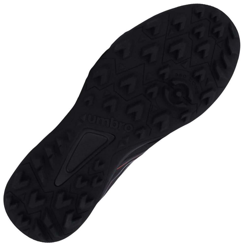 Chuteira Umbro Society Pro 5 Bump Club Masculina Preto/Laranja 4