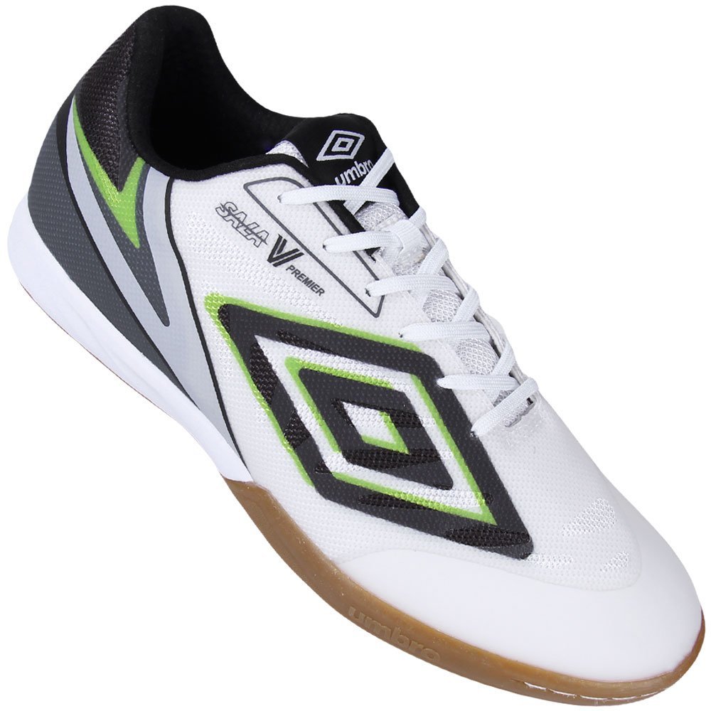  Tênis Umbro de Futsal Sala V Premier  Branco 2