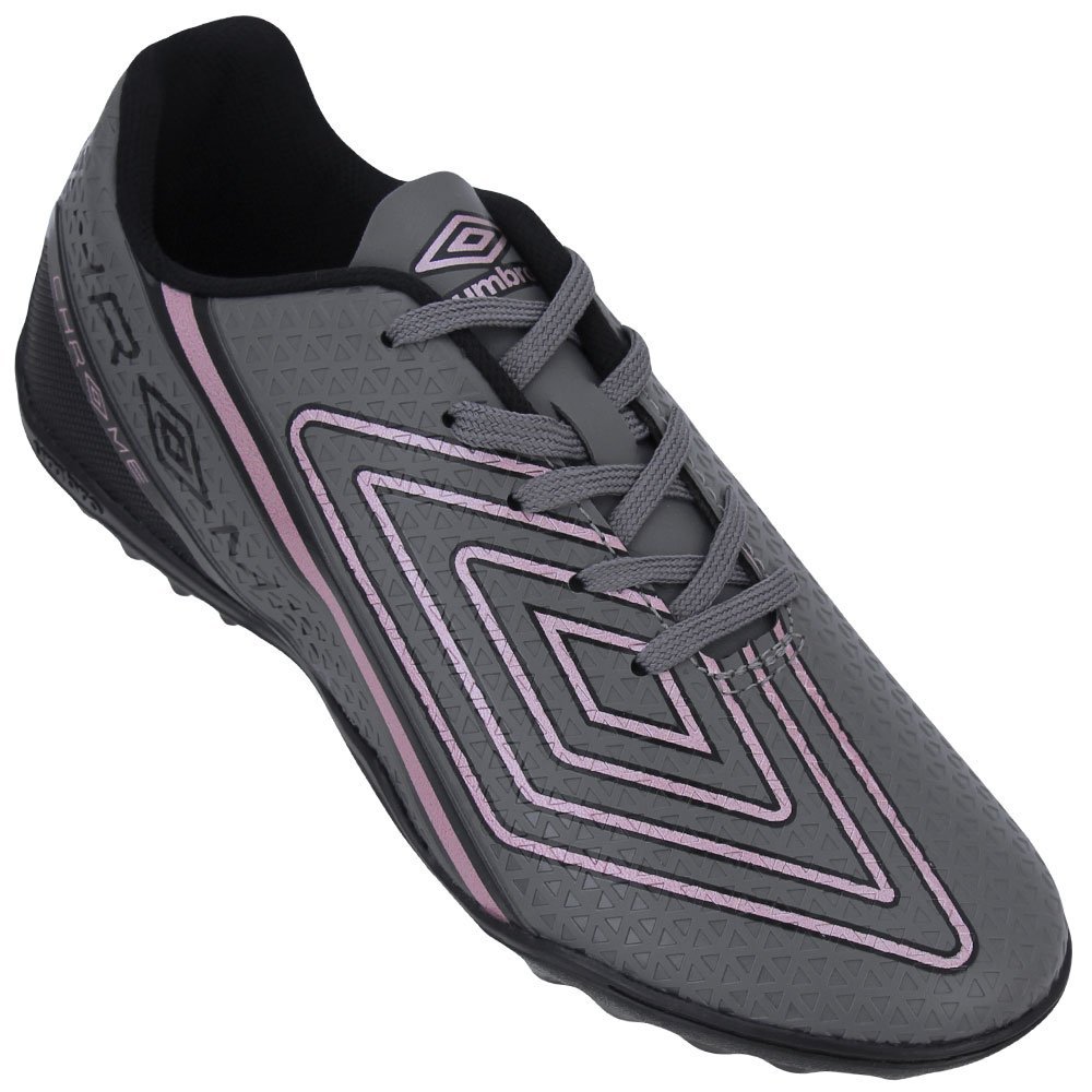 Chuteira Society Umbro Chrome Infantil Cinza 2