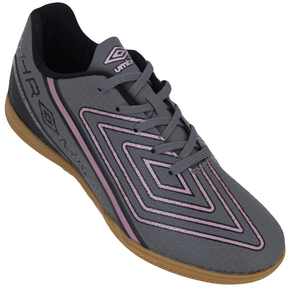 Tênis Umbro Futsal Chrome Infantil Cinza 2