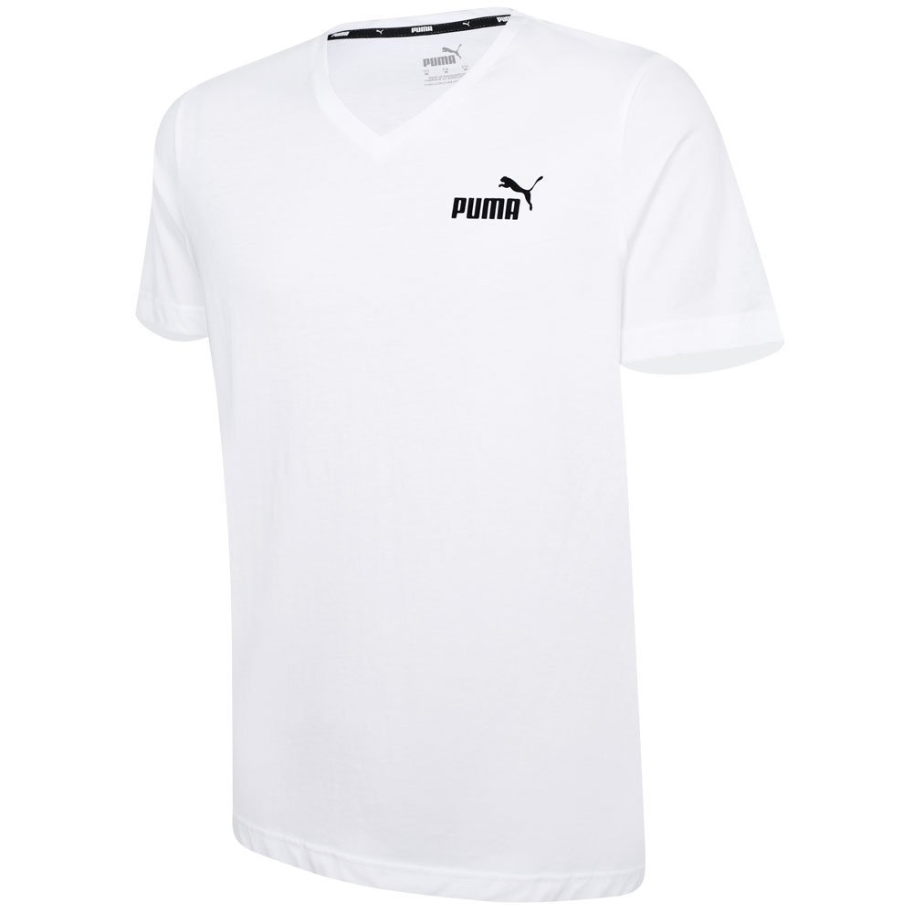 Camiseta Puma ESS V Neck Tee Masculina Branco 3