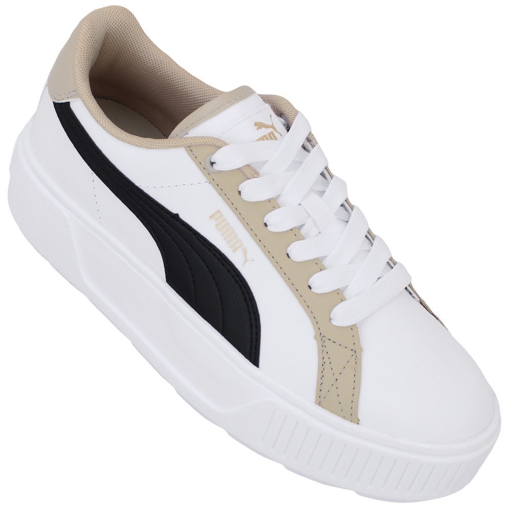 Tênis Puma Karmen L BDP Feminino Branco/Dourado 2