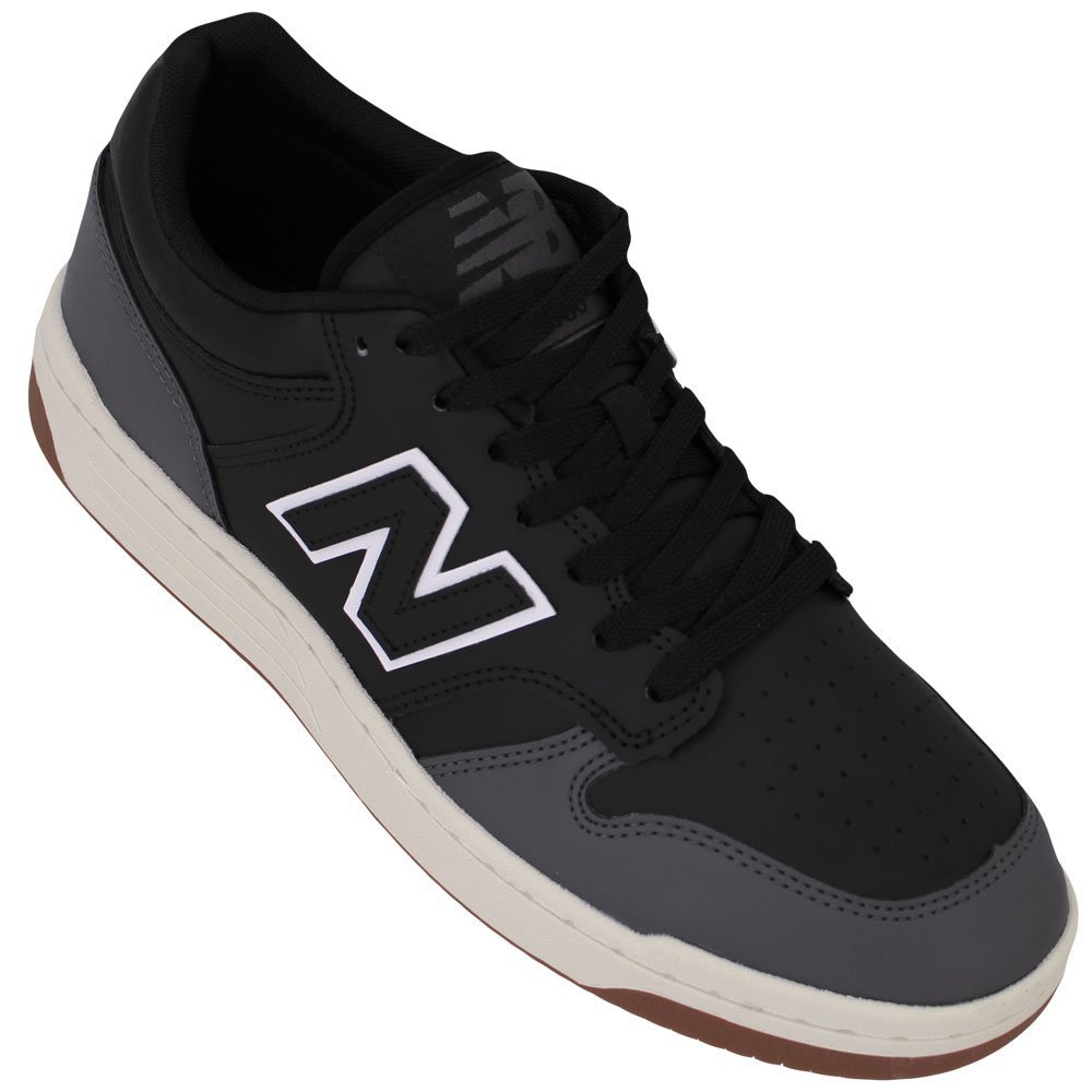 Tênis New Balance 480 Low Masculino Preto/Cinza 2