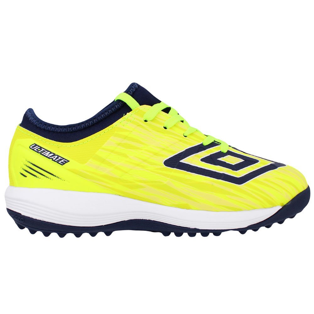Chuteira Umbro Society Ultimate Infantil Amarelo/Azul Escuro 1