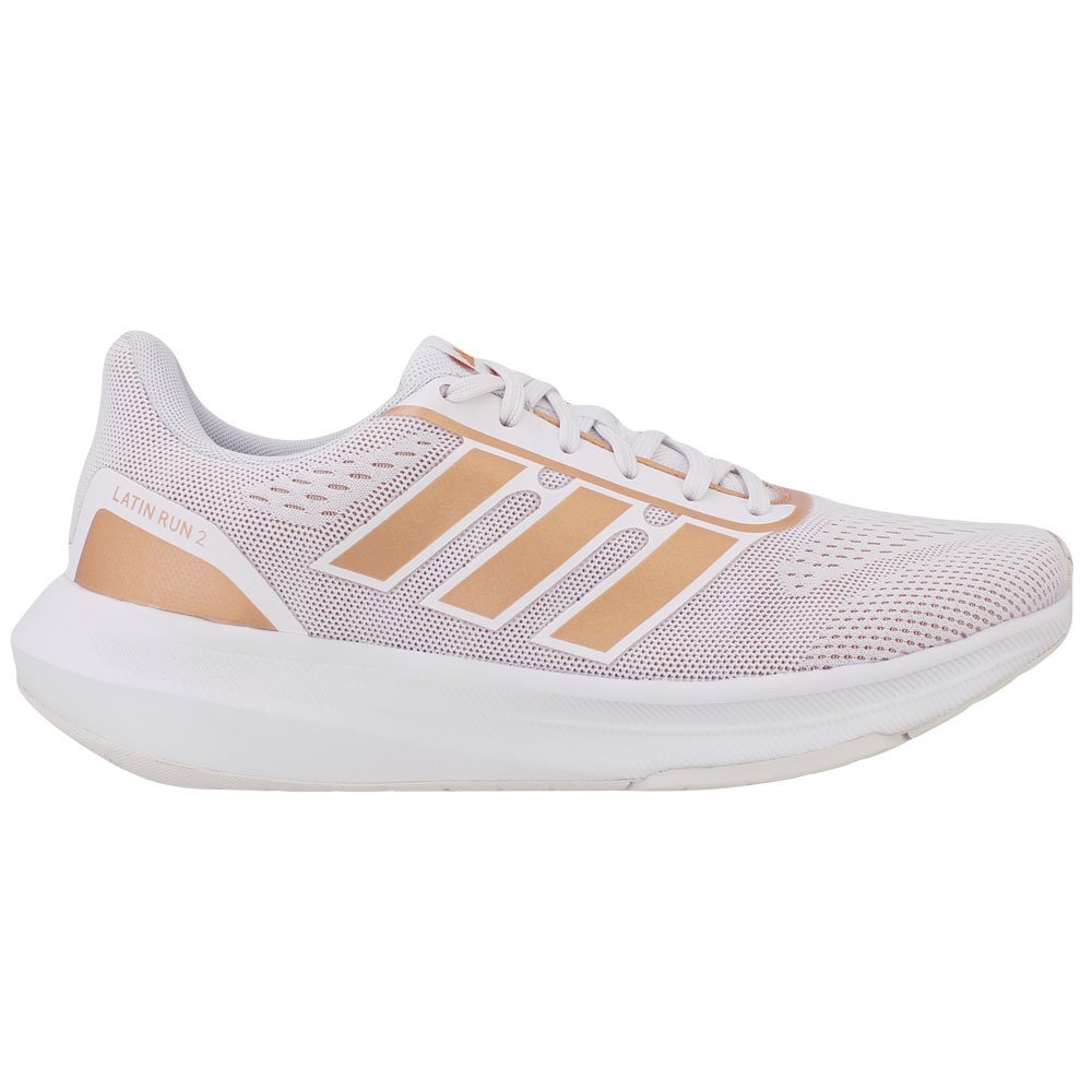 Tênis Adidas Latin Run 2.0 Feminino Branco/Dourado 1